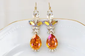 ORANGE DROP EARRINGS