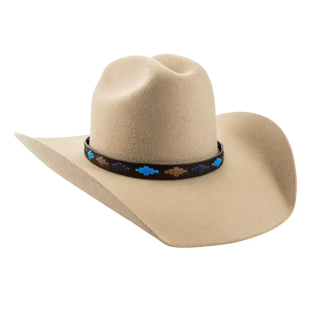 Pampa Hat Band - Brown/Blue/Navy Diamonds by Pampeano