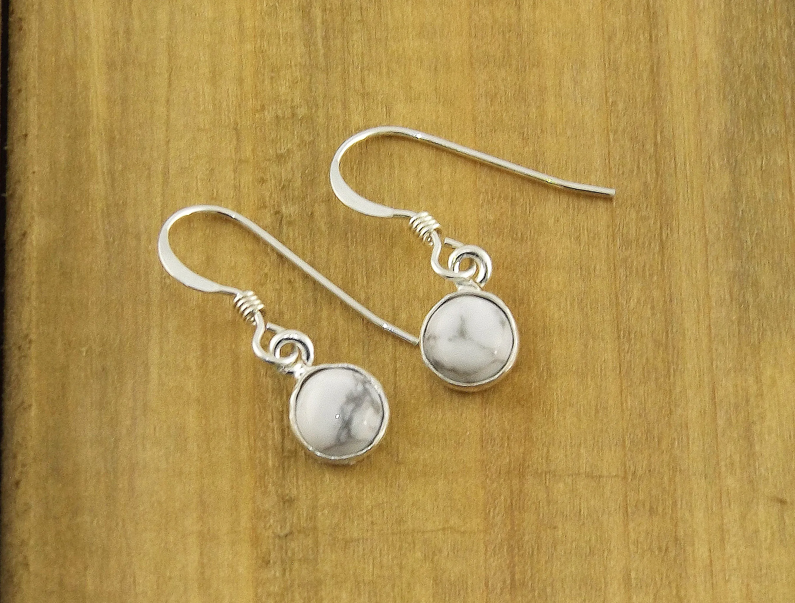 Petite Howlite Earrings