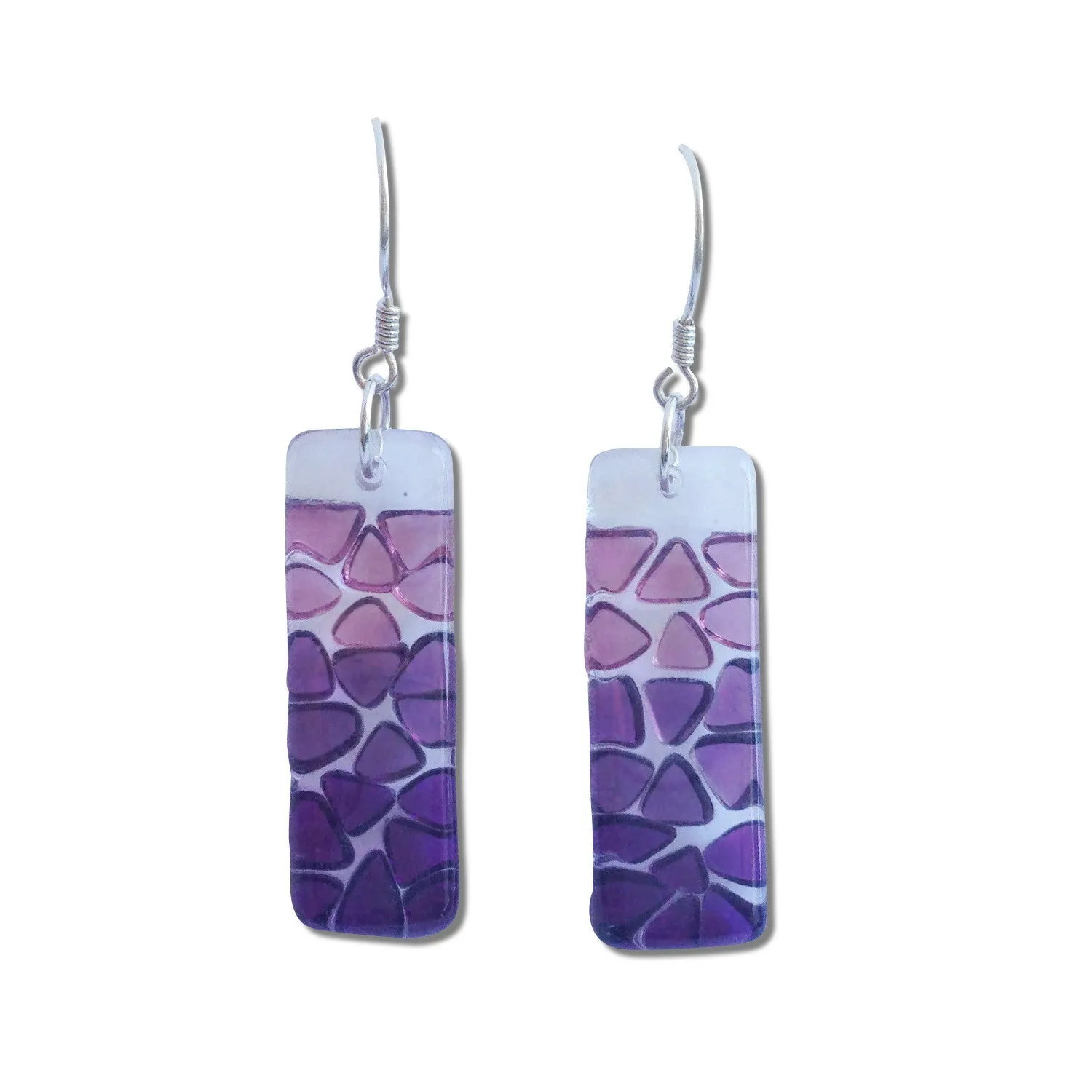 Picado Glass Earrings - Cherry