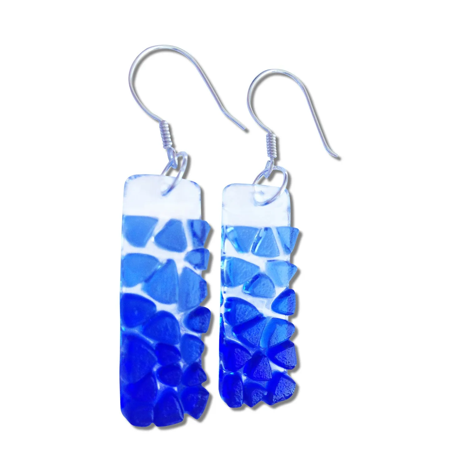 Picado Glass Earrings - Purple