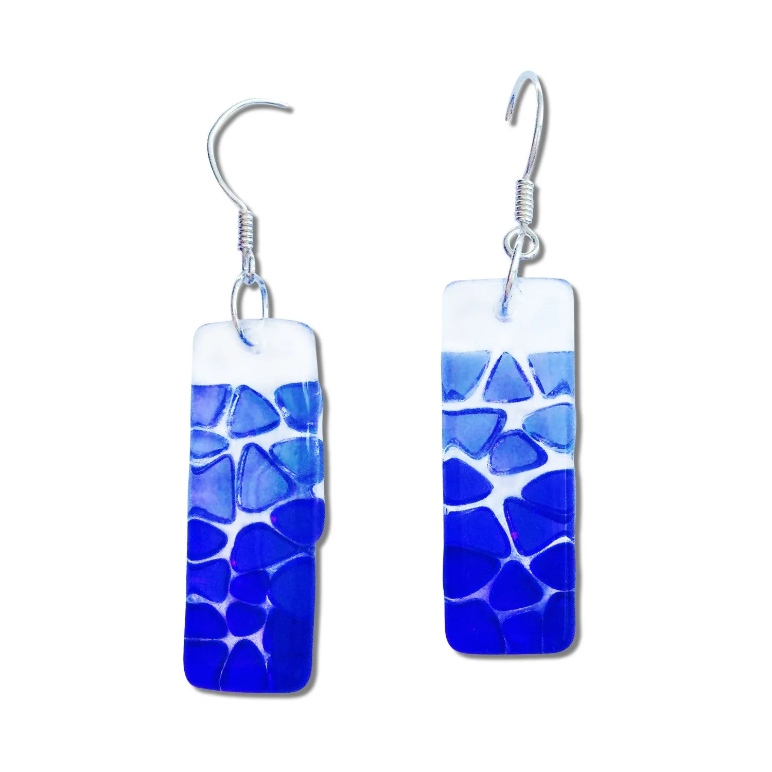 Picado Glass Earrings - Purple