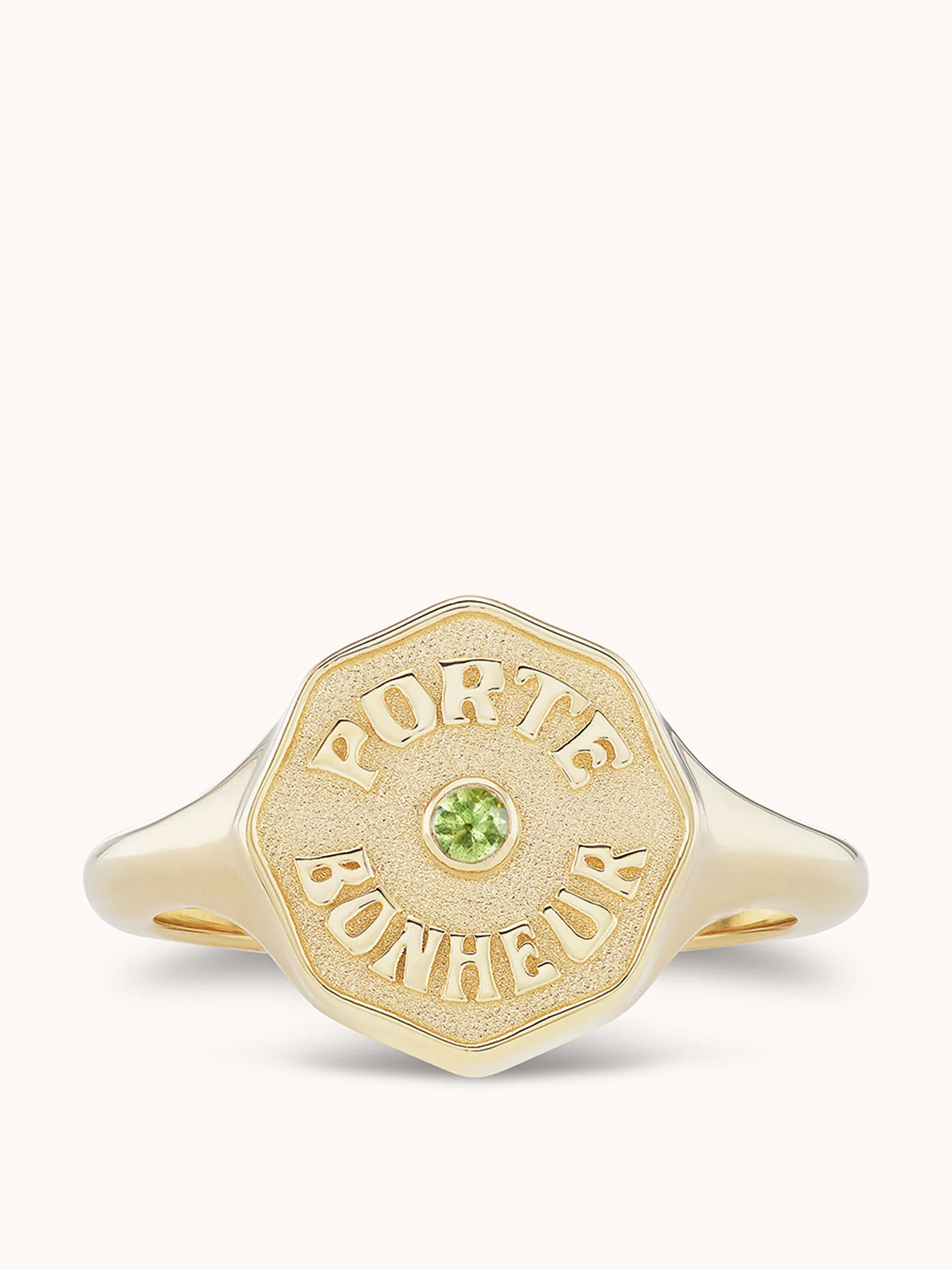 Porte Bonheur signet peridot