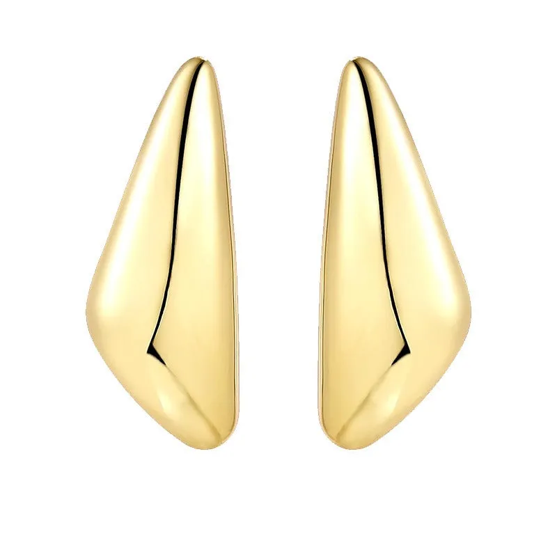 Pre Order:  Light Sensitive Surface Melon Seed Alloy Earrings