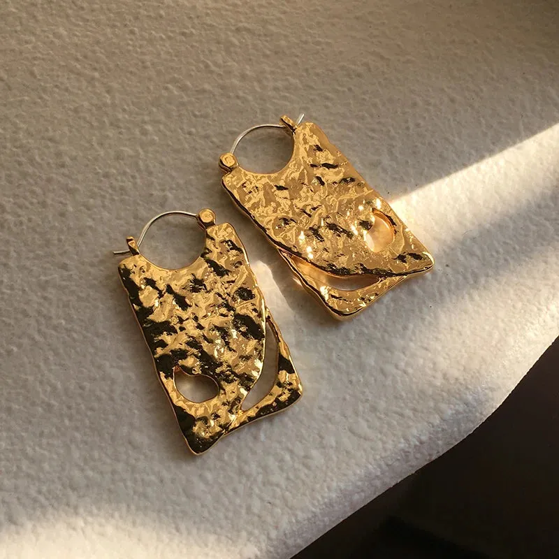 Pre Order:  Ripple Texture Irregular Earrings