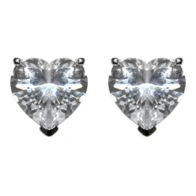 Presley Heart Cut Stud Earrings – 10mm | 2.5ct