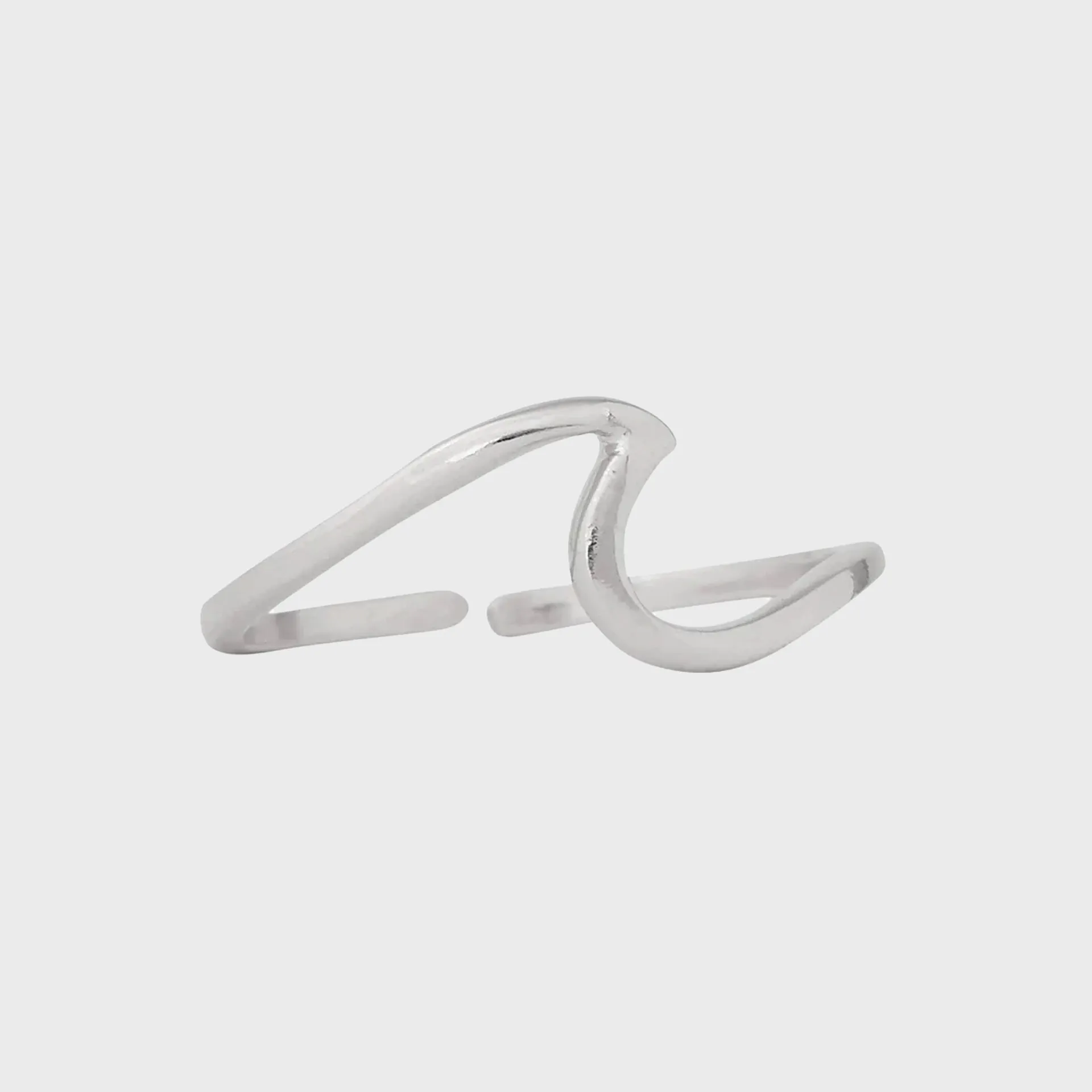 Pura Vida Wave Toe Ring - Silver