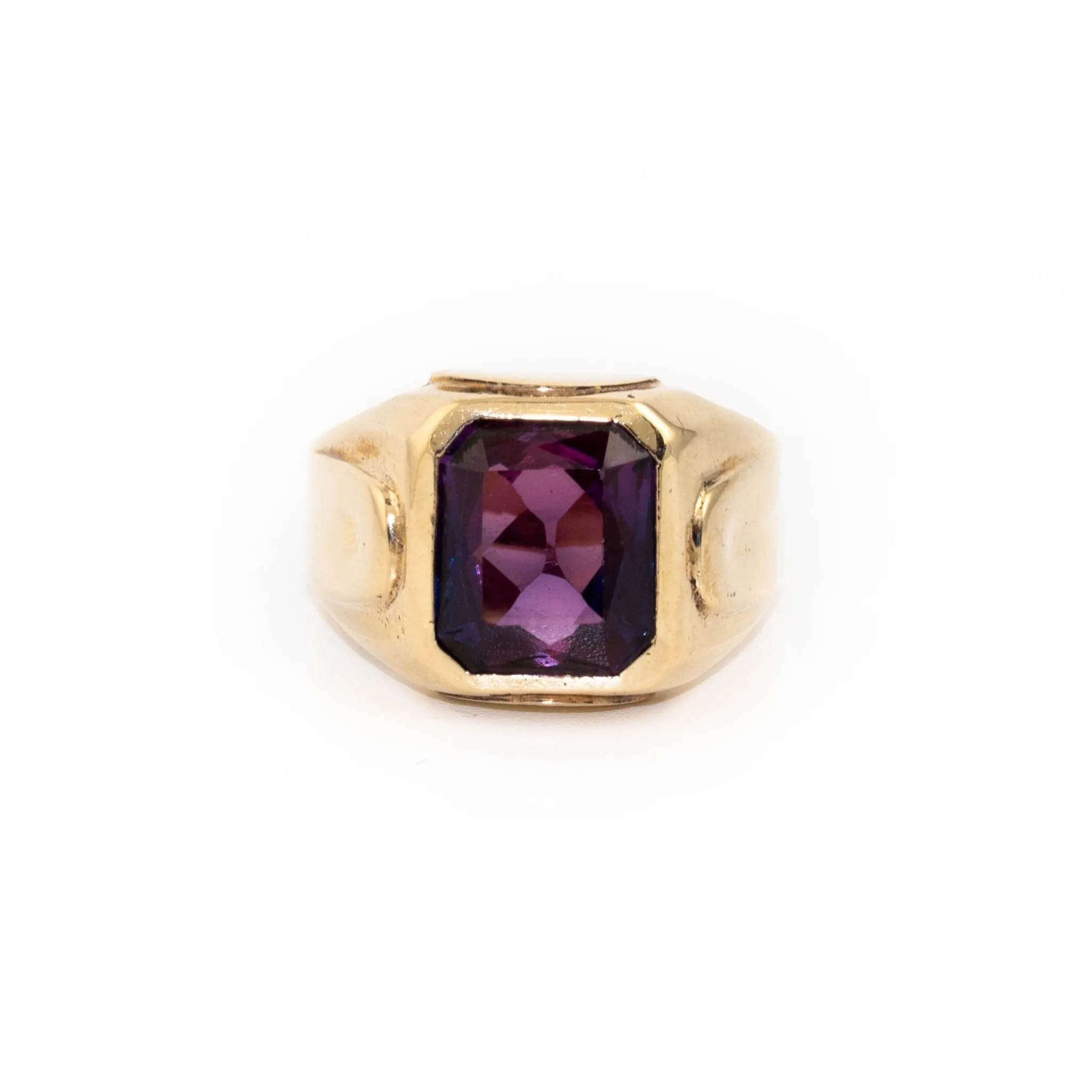 Purple Antique Glass Ring