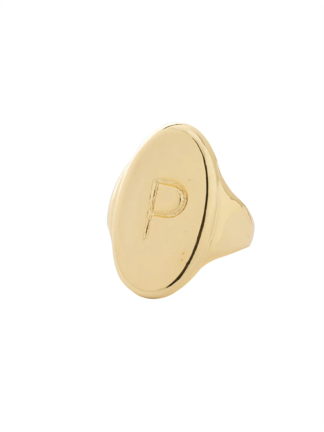 "P" Signet Statement Ring - RFK45BGMTL