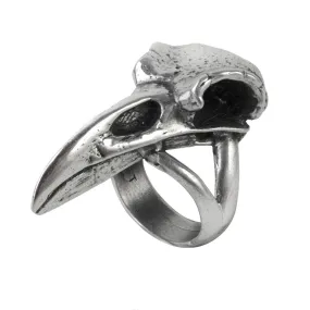 Rebeschadel Ring Raven Skull Alchemy Gothic Ring