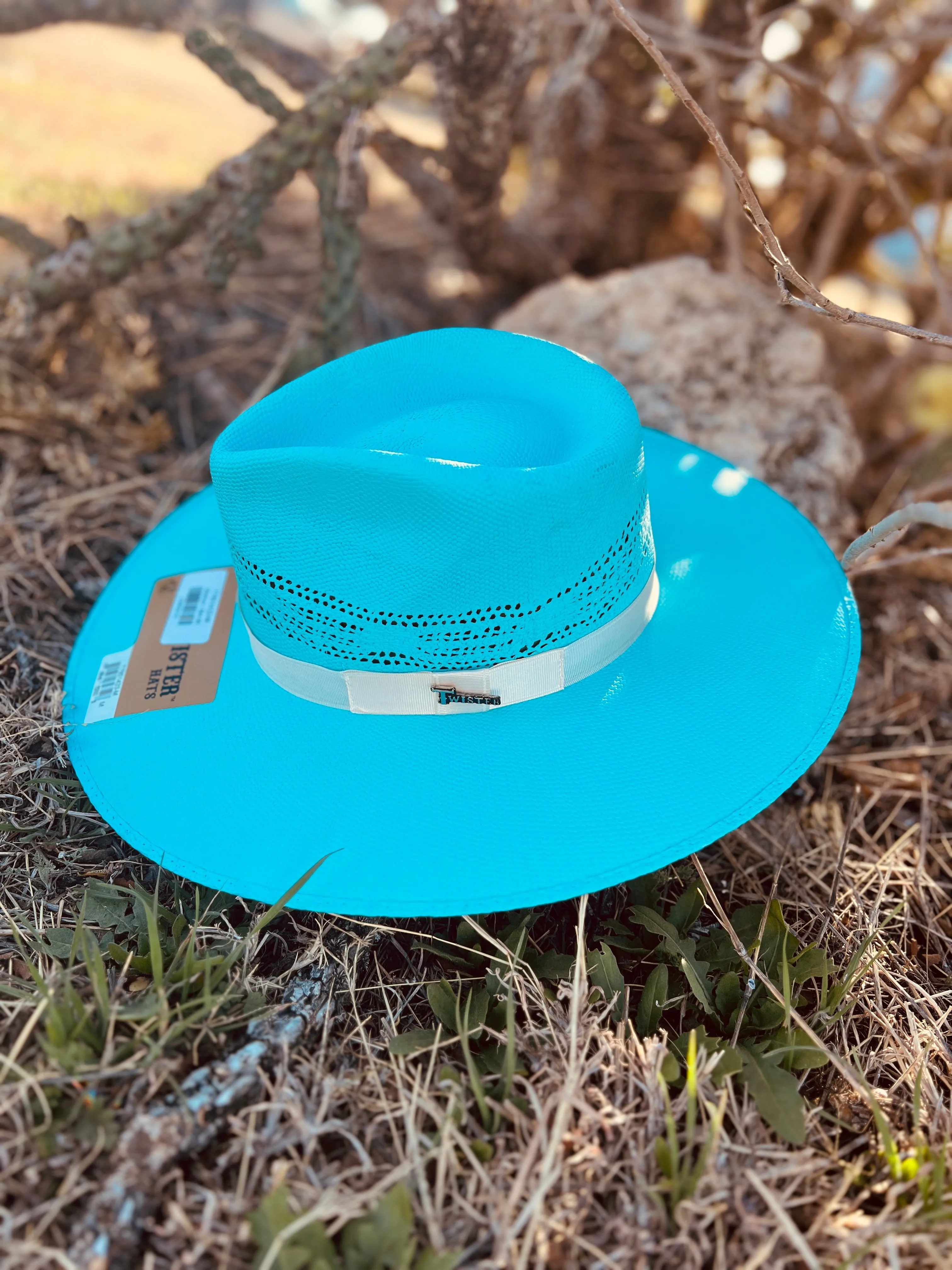 Rolling Around In The Turquoise Straw Hat