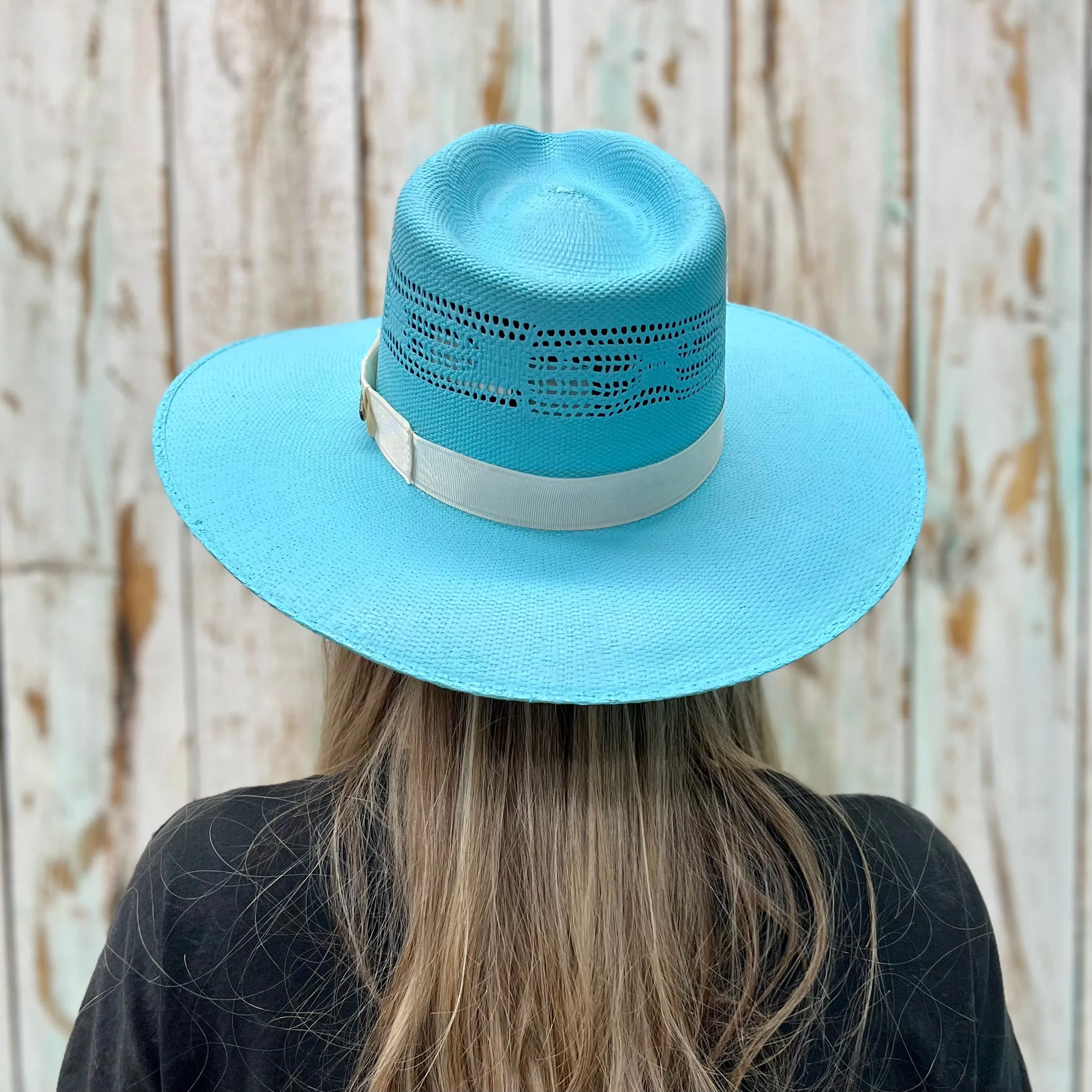 Rolling Around In The Turquoise Straw Hat