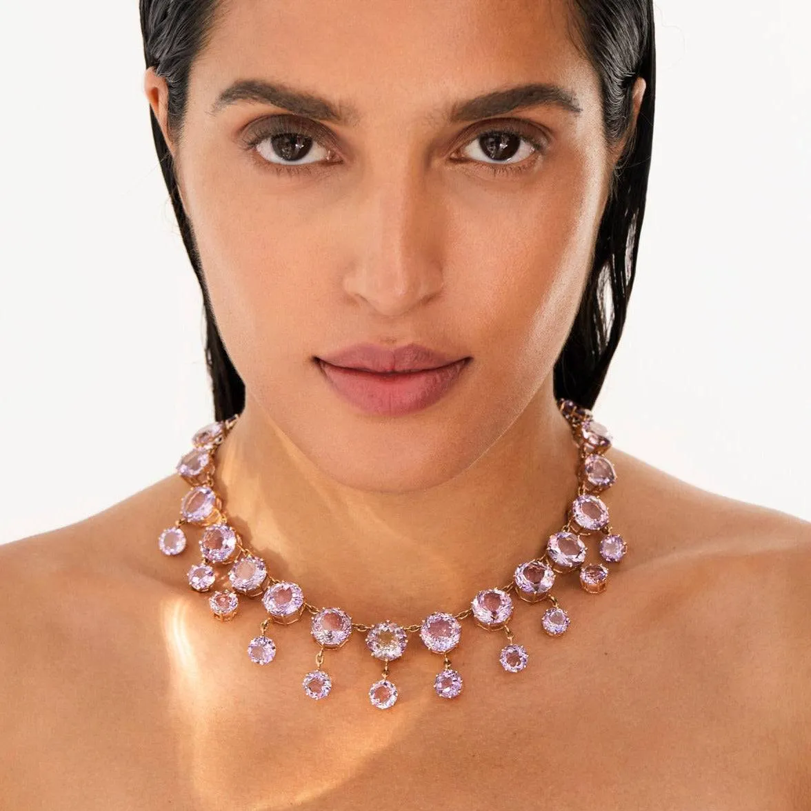 Royal Necklace Pink Amethyst