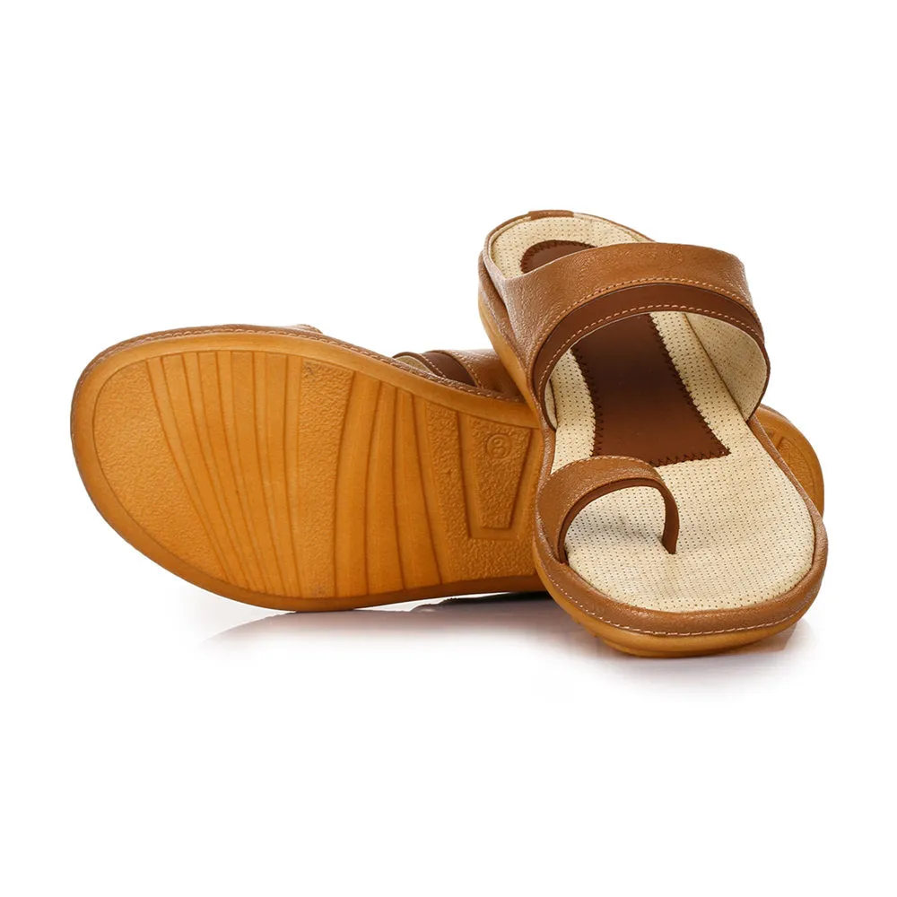 Senorita Casual (Tan) Thong Sandals For Women SHL-29 By Liberty