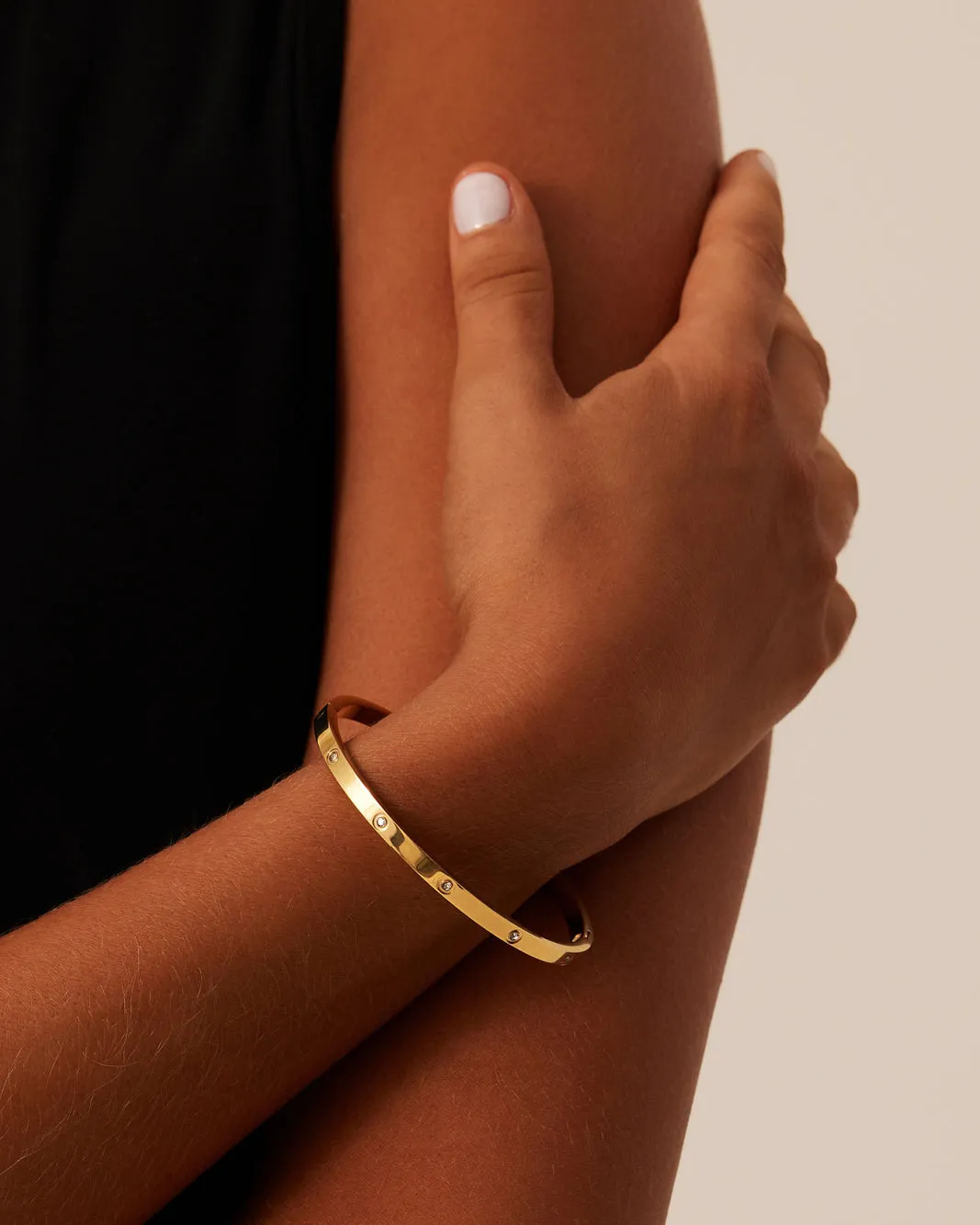 SHAE BANGLE - GOLD PLATED 18K