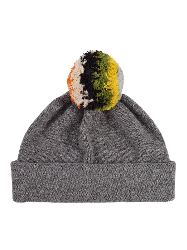 Shaggy Pompom Hat Kintyre