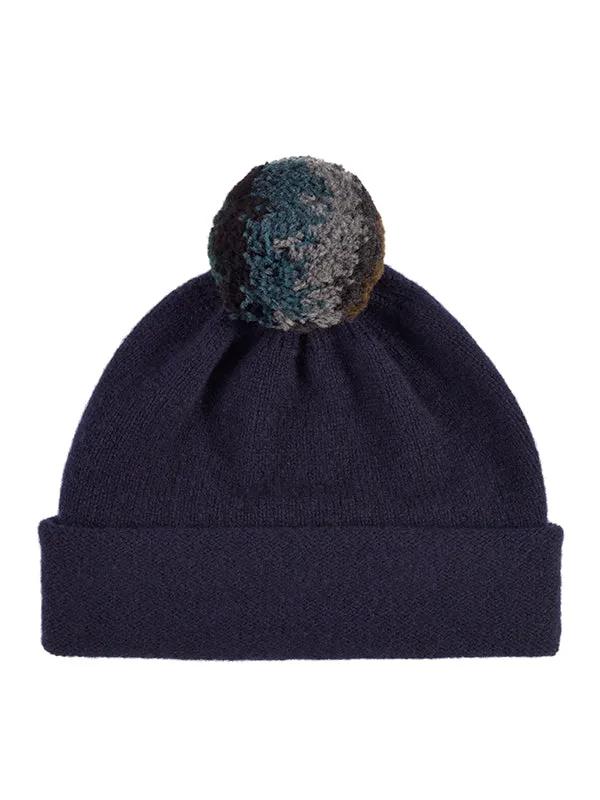 Shaggy Pompom Hat Kintyre