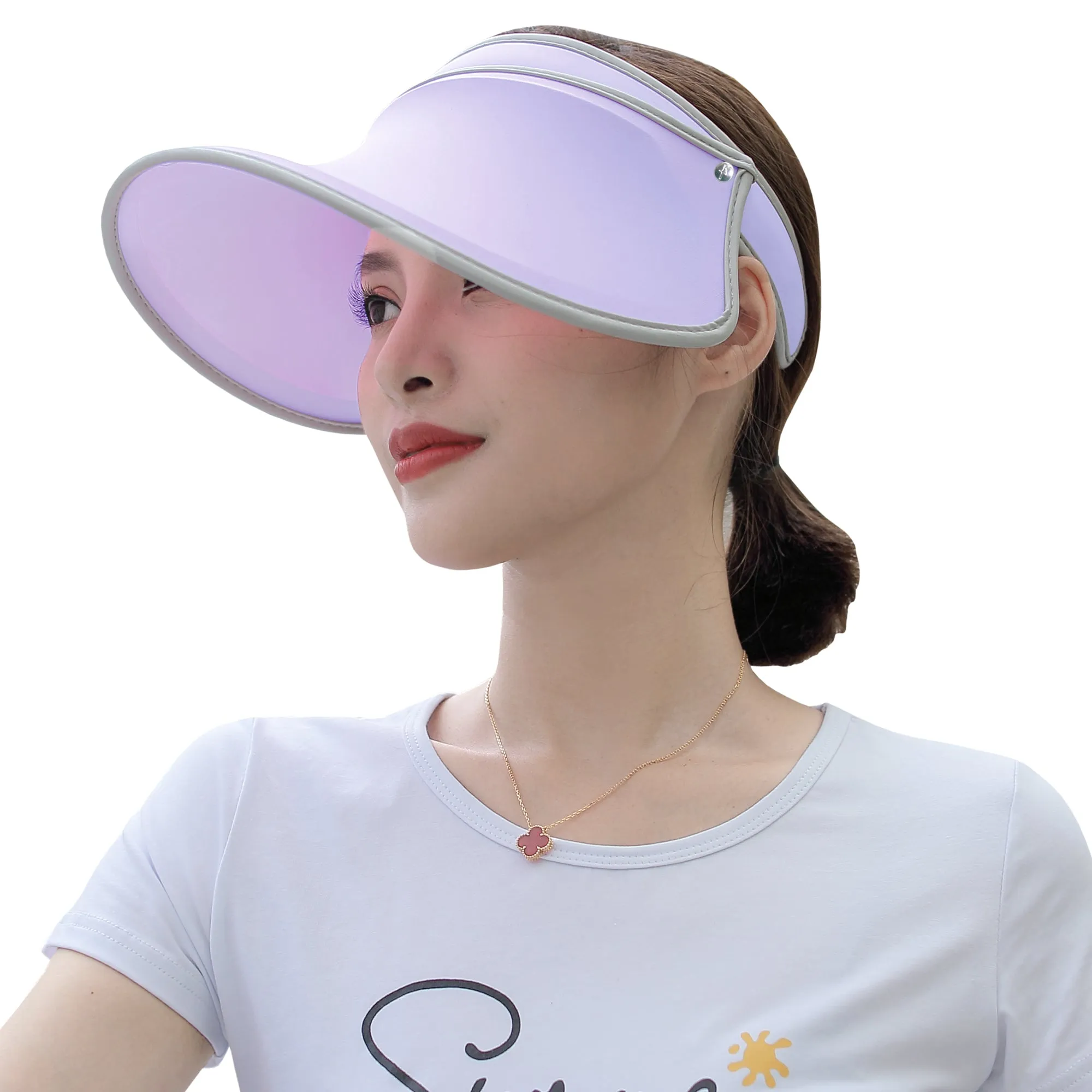 Sidiou Group Anniou Women UPF 50 Sun Hat Summer Visor Sun Cover Hat UV Protection Cap Beach Cap Long Brim Cap