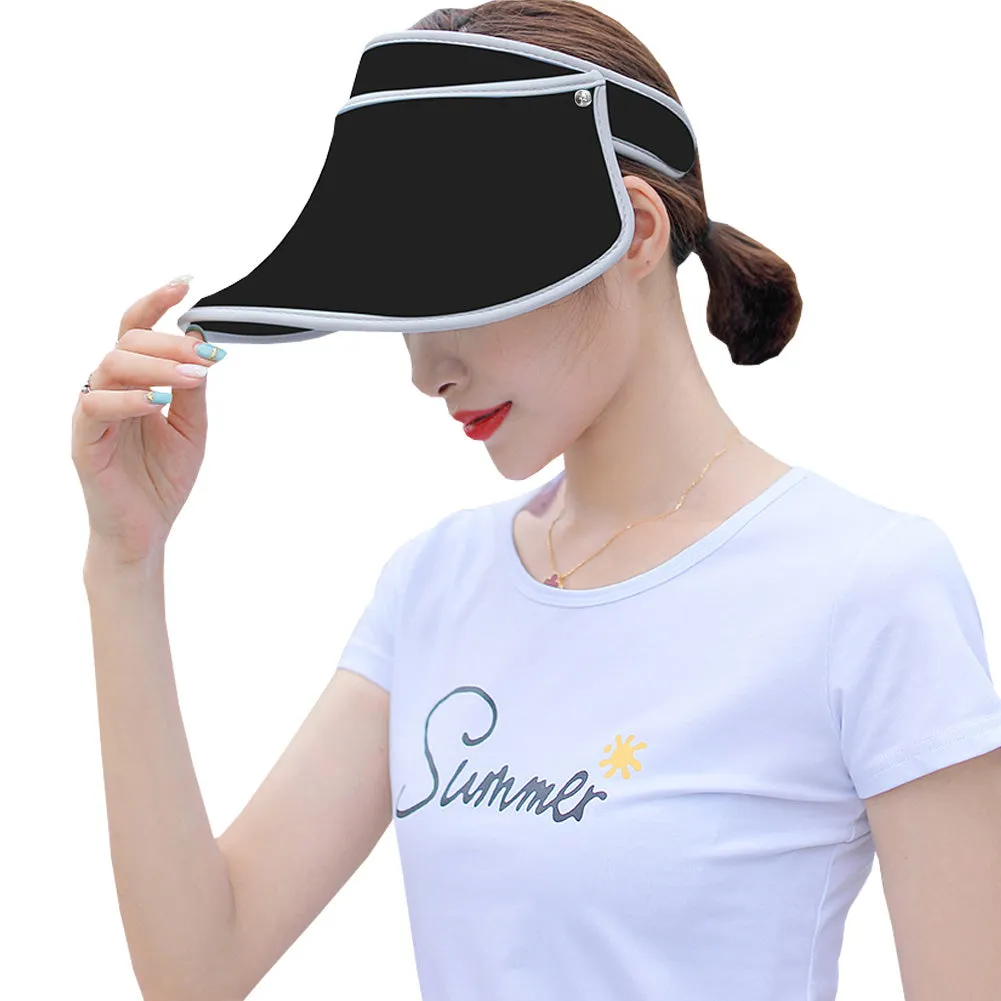 Sidiou Group Anniou Women UPF 50 Sun Hat Summer Visor Sun Cover Hat UV Protection Cap Beach Cap Long Brim Cap