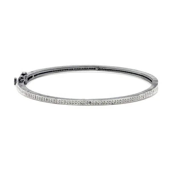 Signature The Classic Pavé Hinge Bangle - YRZB080047B-HG