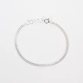 Silver Curb Chain Bracelet