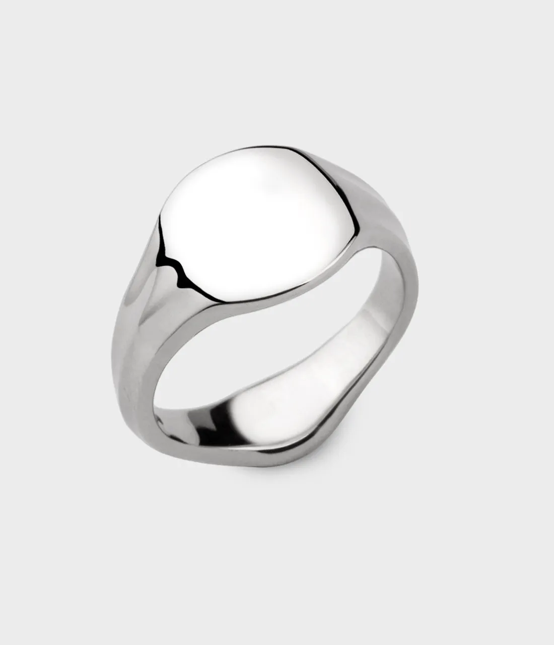 Small Signet Ring in Silver, Size K