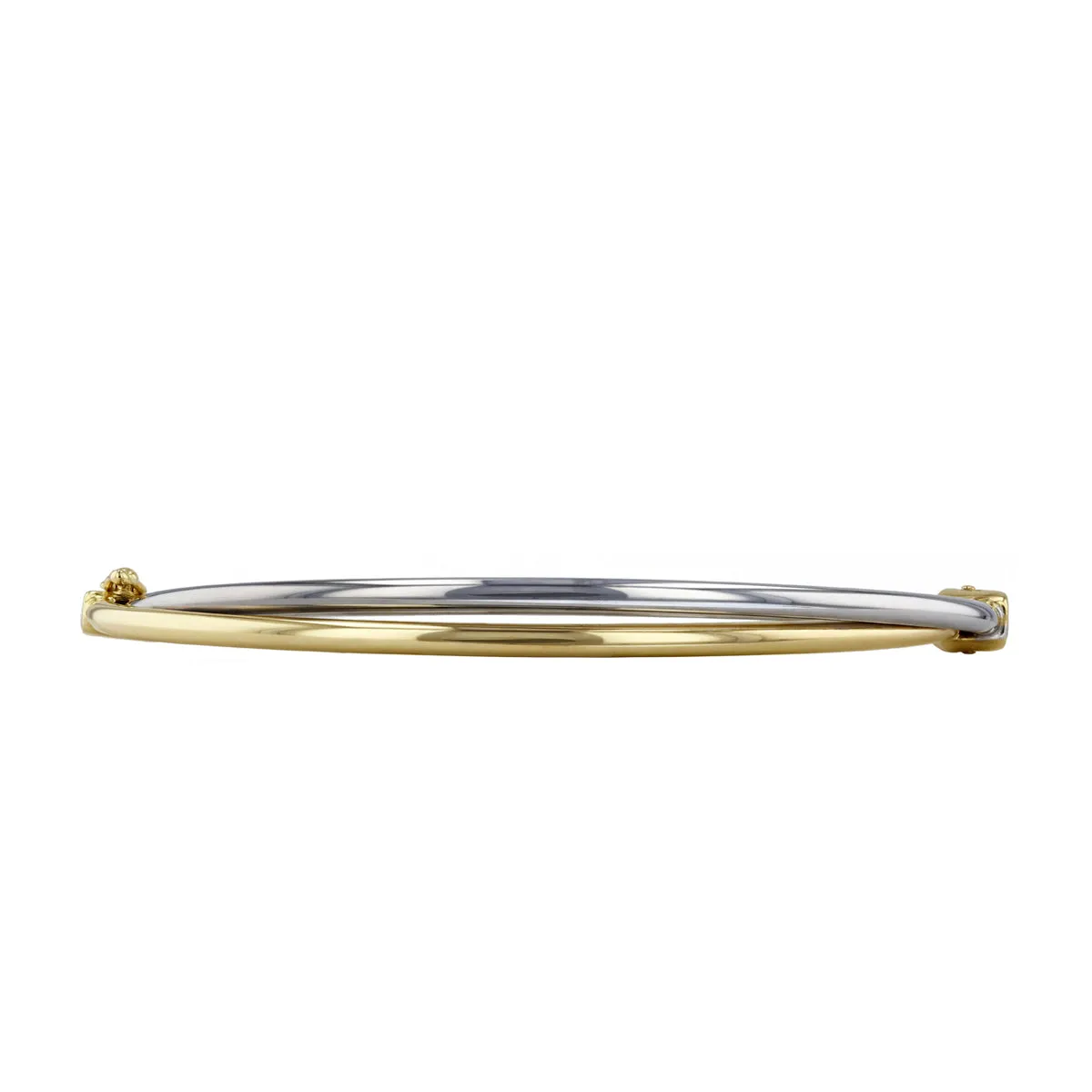 Soleil Collection Double Row Bangle | 9K Solid Bi-Metal