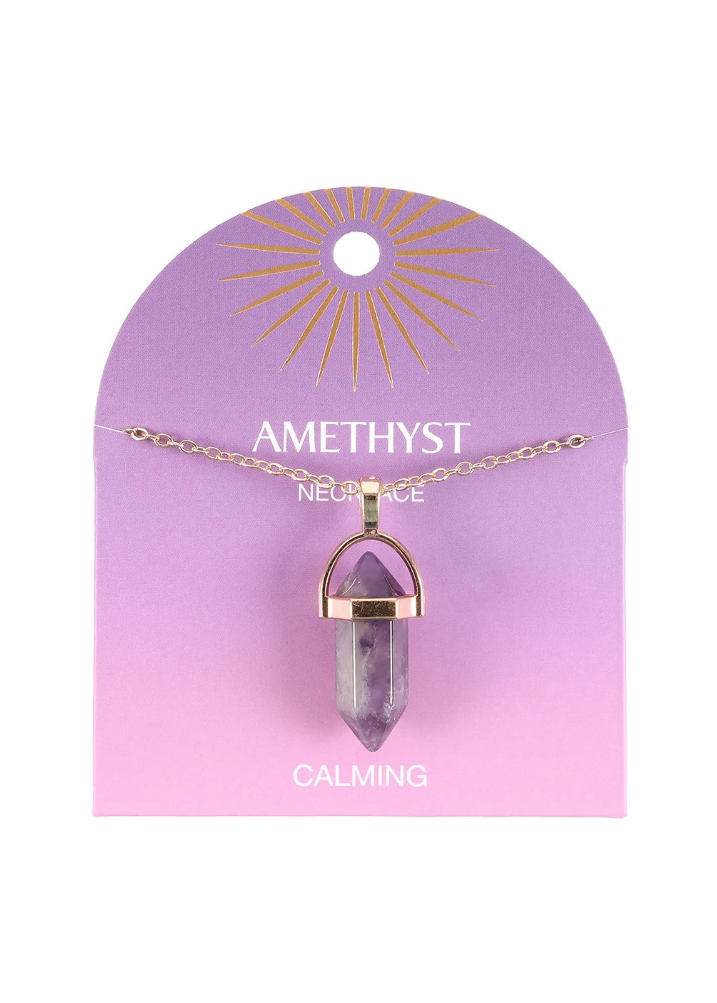 Something Different - Amethyst Crystal Pendant Necklace