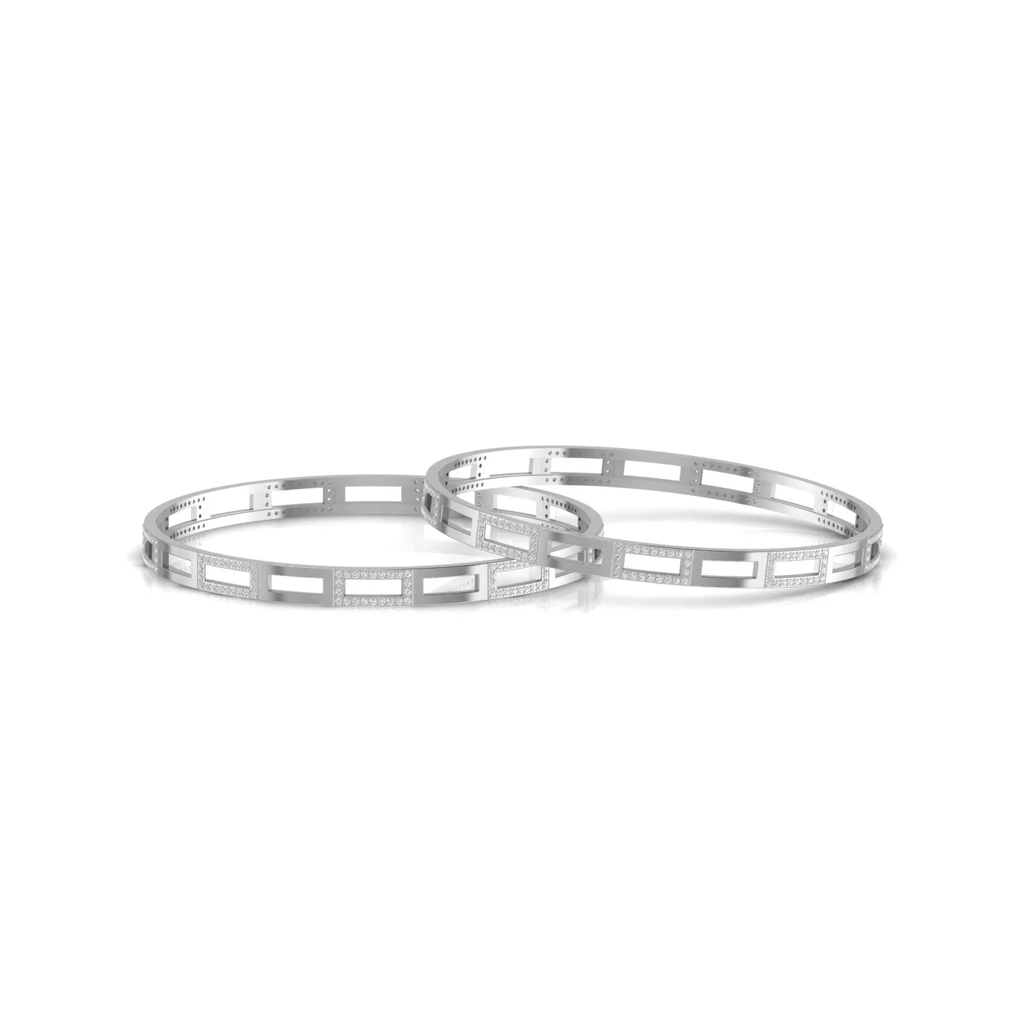 Sparkling Pleasant Silver Bangle