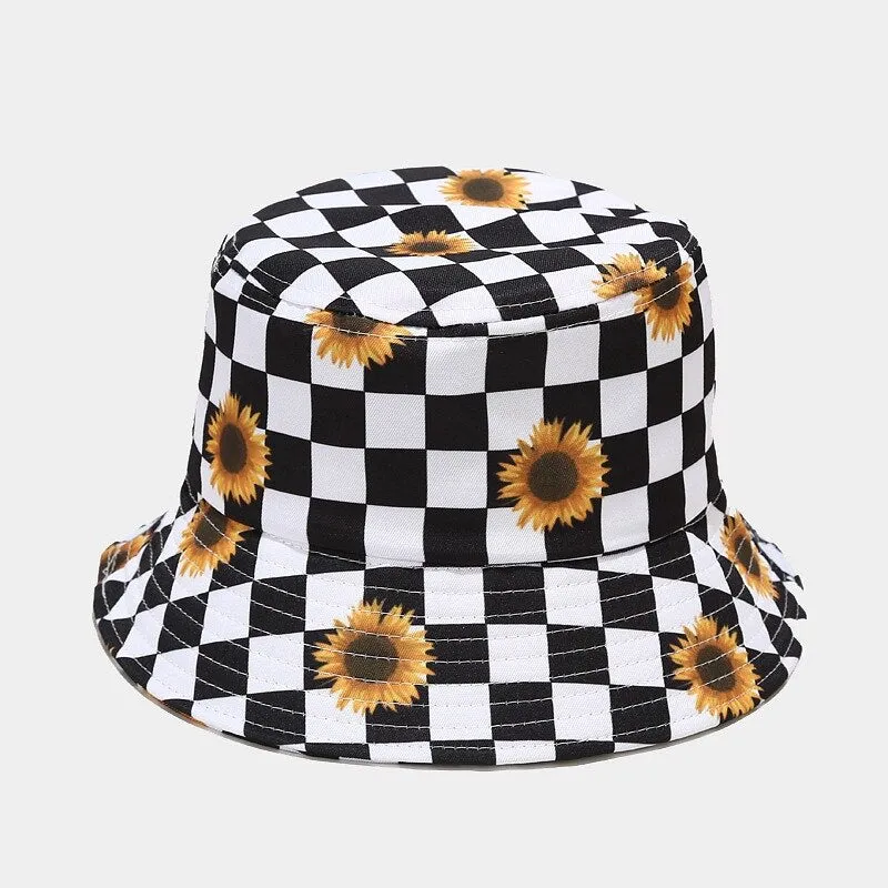 Spring Summer Blue Sky Clouds Flame Bucket Hat for Men Women Outdoor Fashion Hip Hop Fishman Hat Bob Boys Girls Travel Panama