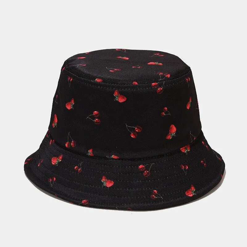 Spring Summer Blue Sky Clouds Flame Bucket Hat for Men Women Outdoor Fashion Hip Hop Fishman Hat Bob Boys Girls Travel Panama