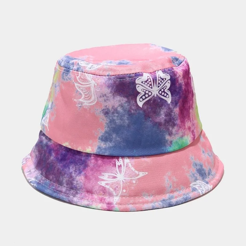 Spring Summer Blue Sky Clouds Flame Bucket Hat for Men Women Outdoor Fashion Hip Hop Fishman Hat Bob Boys Girls Travel Panama