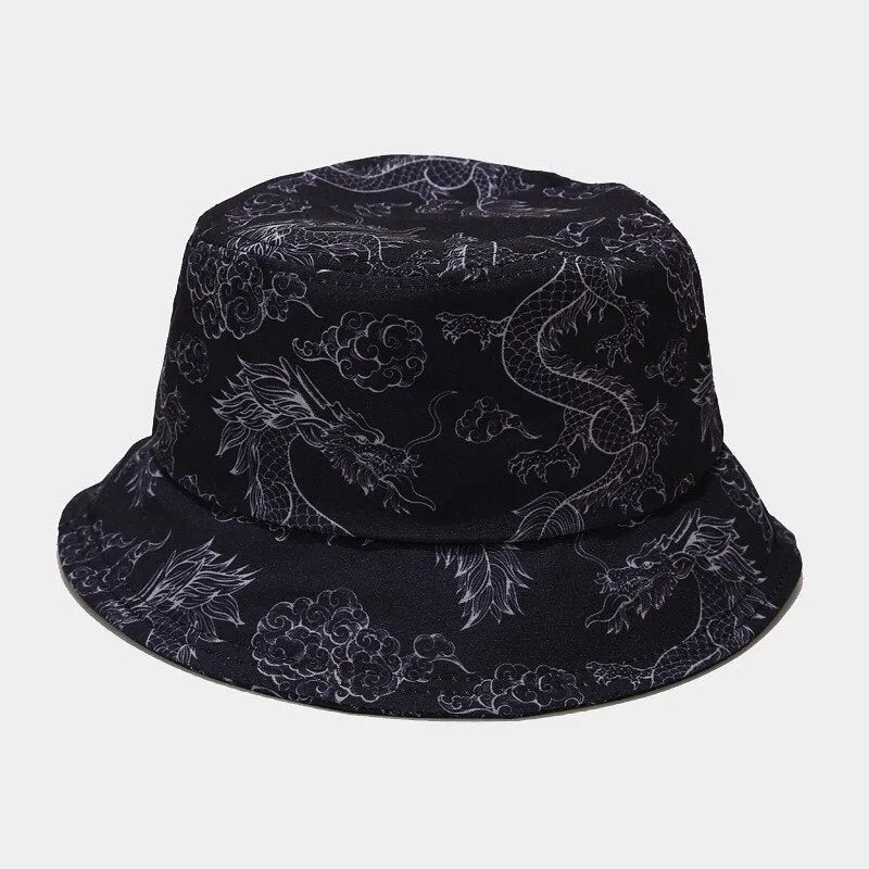 Spring Summer Blue Sky Clouds Flame Bucket Hat for Men Women Outdoor Fashion Hip Hop Fishman Hat Bob Boys Girls Travel Panama