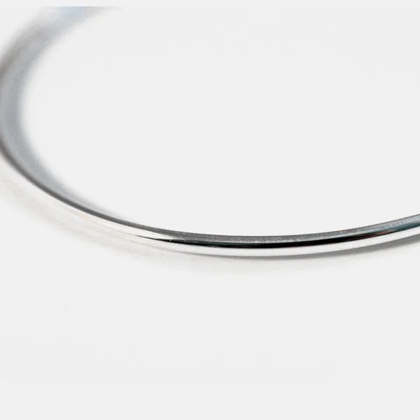 Stackable Slim Sterling Silver Bangle Bracelet