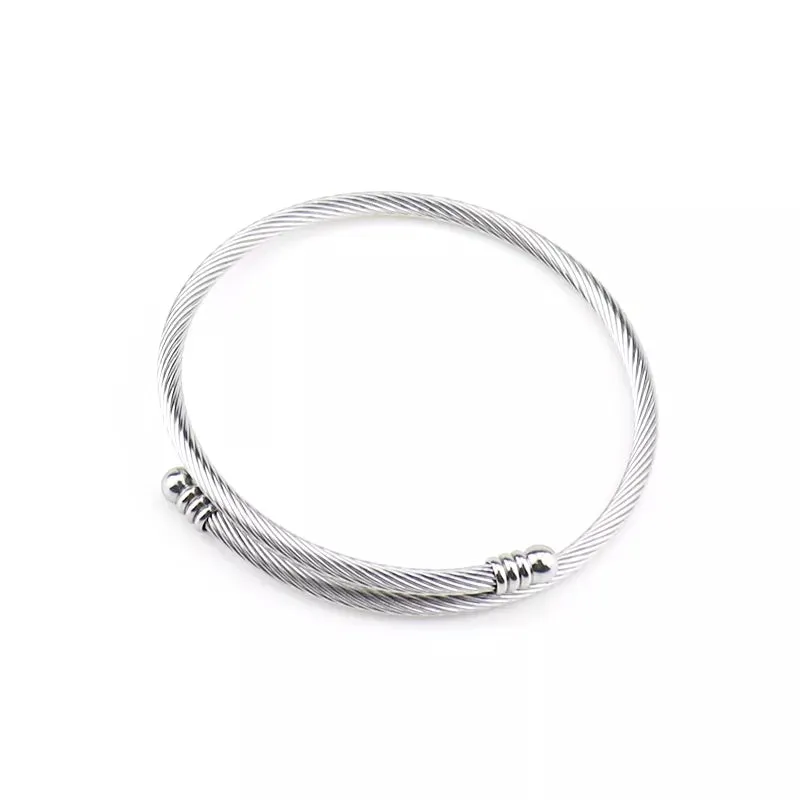 Stainless Steel 3mm Wire Bangle