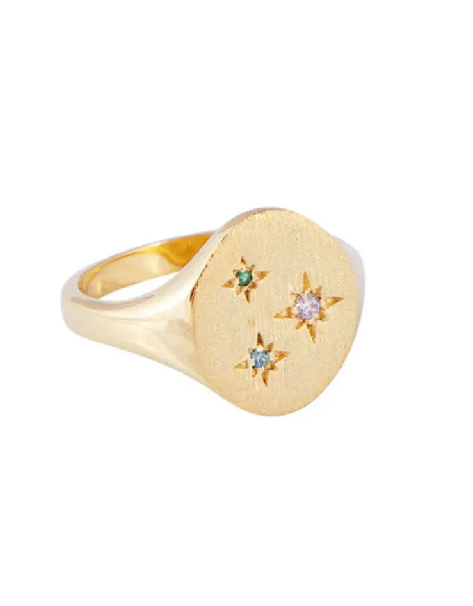 Starburst Signet Ring