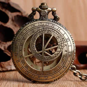 Steampunk Mechanical Hand-Wound Pocket Watch