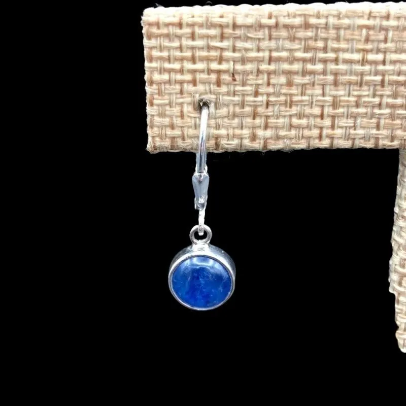 Sterling Silver And Kyanite Gemstone Dangle Earrings