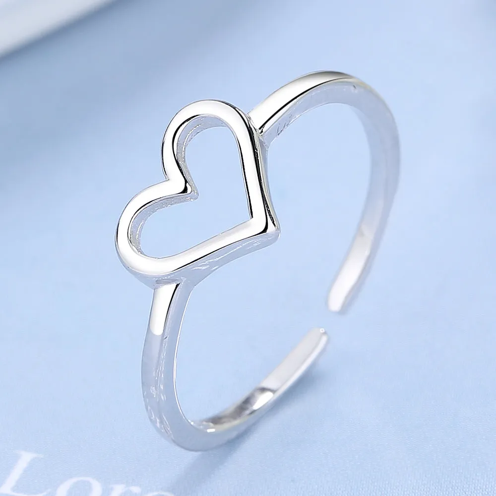 Sterling Silver Heart Toe Ring