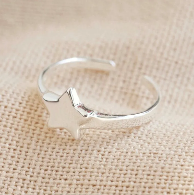 Sterling Silver Star Toe Ring