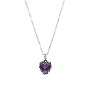 Stolen Girlfriends Club Love Claw Necklace - Sterling Silver & Dark Amethyst