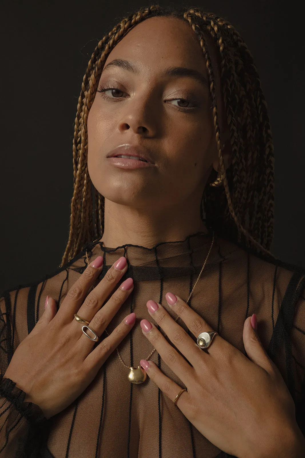 STRAND RING - SILVER/CITRINE