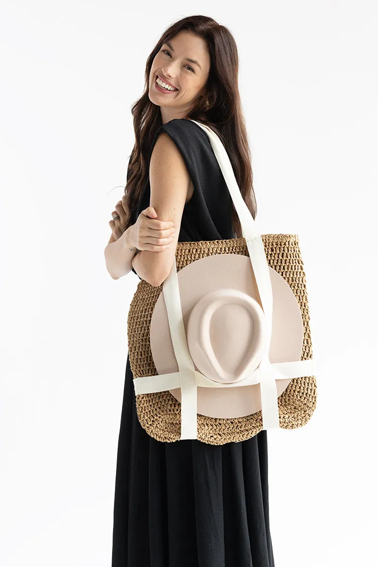 Straw Hat Holder Tote Bag