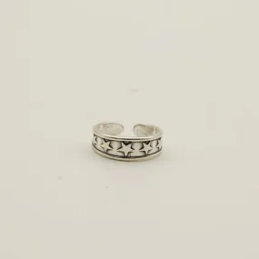 Sunken Stars Sterling Silver Toe Ring