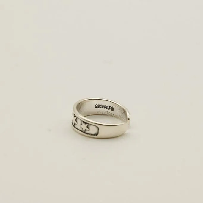 Sunken Stars Sterling Silver Toe Ring