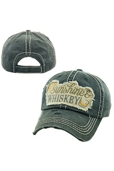 Sunshine and Whiskey baseball hat