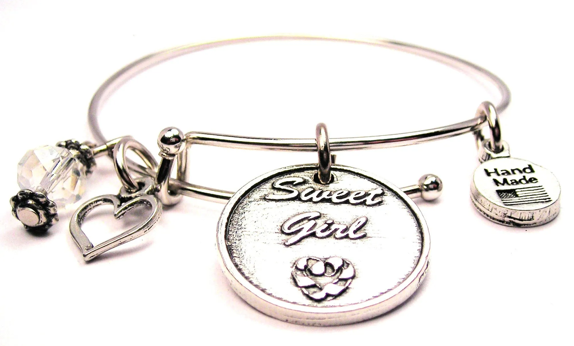 Sweet Girl Expandable Bangle Bracelet