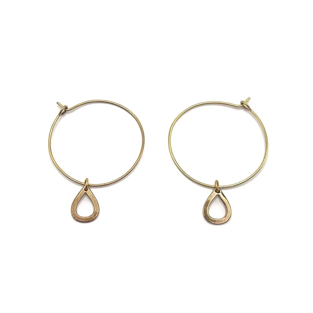 Teardrop Hoops