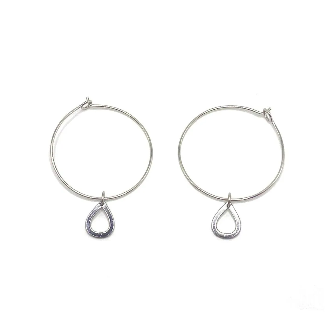 Teardrop Hoops