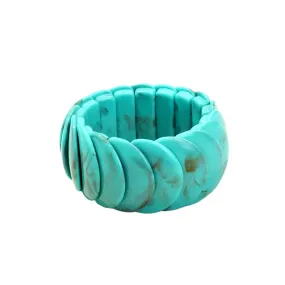 TEEK - Vintage Acrylic Wide Disc Bracelets Bangle